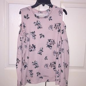A Long Sleeve Floral Shirt